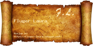 Fluger Laura névjegykártya