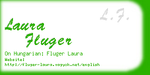 laura fluger business card